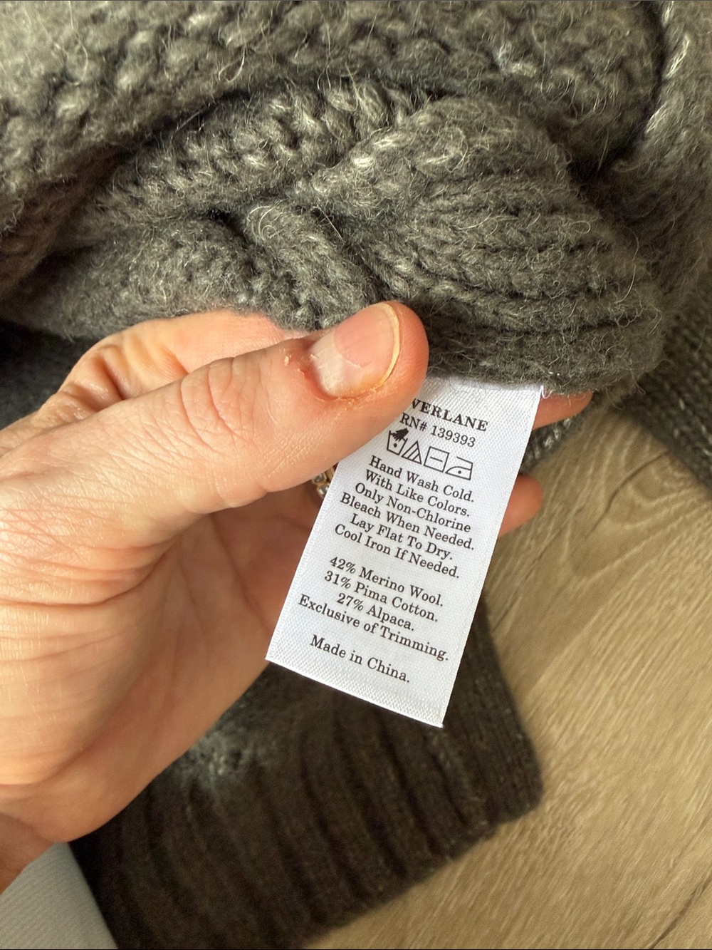 Everlane Wool / Cotton sweater - Picture 5 of 5